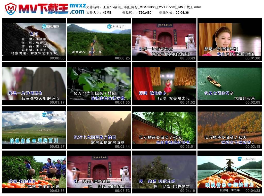王亚平-橘颂_国语_流行_MB105333